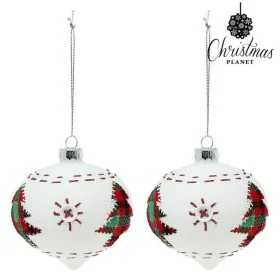 Bolas de Natal 8 cm (2 uds) Cristal Branco de BigBuy Christmas, Natal - Ref: S1107273, Preço: 5,74 €, Desconto: %