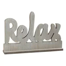 Letrero de Madera Relax 112024 de BigBuy Home, Letras y números para artesanía - Ref: S1120585, Precio: 5,98 €, Descuento: %