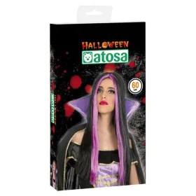 Peluca para Halloween Violeta Fucsia de BigBuy Carnival, Pelucas y postizos - Ref: S1122340, Precio: 6,72 €, Descuento: %