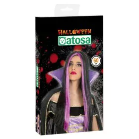 Peluca para Halloween Violeta Fucsia de BigBuy Carnival, Pelucas y postizos - Ref: S1122340, Precio: 6,04 €, Descuento: %