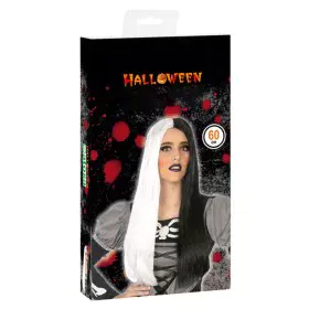 Peluca para Halloween Negro Blanco de BigBuy Carnival, Pelucas y postizos - Ref: S1122360, Precio: 6,04 €, Descuento: %