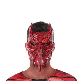 Mask 117753 Male Demon Red by BigBuy Carnival, Halloween - Ref: S1123448, Price: 4,53 €, Discount: %