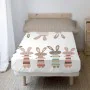 Bedding set HappyFriday Moshi Moshi Rabbit family Multicolour Single 2 Pieces by HappyFriday, Sheets and pillowcases - Ref: D...