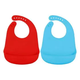 Bib Silicone Blue by BigBuy Fun, Bibs - Ref: S1124329, Price: 5,49 €, Discount: %