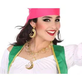 Necklace and matching earrings set Golden Arab Costune accessorie by BigBuy Carnival, Jewellery - Ref: S1130671, Price: 5,13 ...