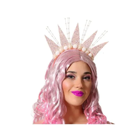 Diadema Rosa Princesa de BigBuy Carnival, Disfraces con accesorios - Ref: S1131305, Precio: 3,99 €, Descuento: %