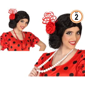 Colar Branco Vermelho Flamenco e sevilhanas de BigBuy Carnival, Joalharia - Ref: S1131753, Preço: 5,48 €, Desconto: %