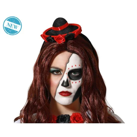 Headband Red/Black Hat Mini Halloween by BigBuy Carnival, Sets & Kits - Ref: S1131774, Price: 4,04 €, Discount: %