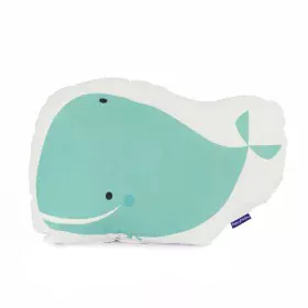 Coussin HappyFriday Moshi Moshi Multicouleur Baleine 40 x 30 cm de HappyFriday, Coussins - Réf : D1609681, Prix : 12,66 €, Re...