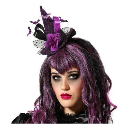 Chapeau Sorcière Violet Multicouleur de BigBuy Carnival, Chapeaux de chasse - Réf : S1132499, Prix : 4,28 €, Remise : %