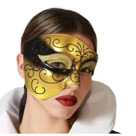 Blindfold Venetian Golden by BigBuy Carnival, Masks - Ref: S1133790, Price: 3,40 €, Discount: %