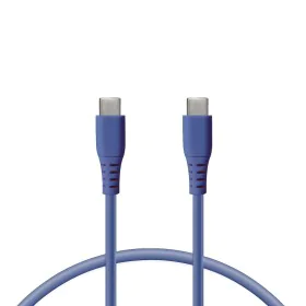 Cable de Datos/Carga con USB KSIX Azul 1 m de KSIX, Cables Lightning - Ref: S1906080, Precio: 8,47 €, Descuento: %