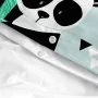 Bettbezug-Set HappyFriday Moshi Moshi Panda Garden Blue Blau Babybettchen 2 Stücke von HappyFriday, Bettdecken und Bettdecken...