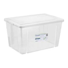 Storage Box with Lid Tontarelli 54 L Transparent (59 X 39 x 33 cm) by Tontarelli, Storage boxes and chests - Ref: S2200485, P...