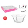 Set de Cuencos LAV Truva Cristal (6 uds) de LAV, Cuencos y tazones - Ref: S2204077, Precio: 6,13 €, Descuento: %