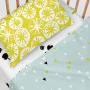 Bedding set HappyFriday Moshi Moshi Panda garden blue Blue 2 Pieces by HappyFriday, Sheets and pillowcases - Ref: D1609712, P...