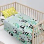 Bedding set HappyFriday Moshi Moshi Panda garden blue Blue 2 Pieces by HappyFriday, Sheets and pillowcases - Ref: D1609712, P...