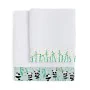 Towel set HappyFriday Moshi Moshi Panda Garden Blue Blue 2 Pieces by HappyFriday, Towels - Ref: D1609716, Price: 32,17 €, Dis...