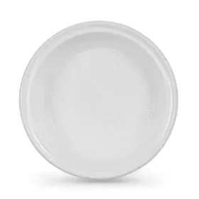 Lot d'assiettes réutilisables Algon Rond Blanc 20,5 x 3 cm Plastique 100 Unités de Algon, Platines - Réf : S2214245, Prix : 5...