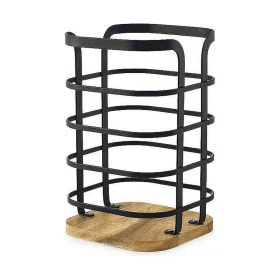 Pot pour ustensiles de cuisine Confortime West Noir Métal de Confortime, Étagères et supports - Réf : S2215105, Prix : 7,64 €...