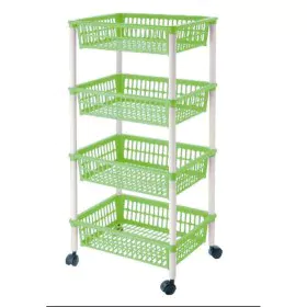 Vegetable trolley Tontarelli Mito 4 Green 40 x 29 x 62 cm by Tontarelli, Shelves and supports - Ref: S2215916, Price: 13,19 €...