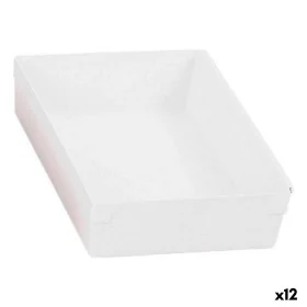 Caixa Multiusos Modular Branco 22,5 x 15,5 x 5,3 cm (12 Unidades) de BigBuy Home, Caixas e baús de arrumação - Ref: S2226308,...