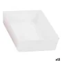 Caja Multiusos Modular Blanco 22,5 x 15,5 x 5,3 cm (12 Unidades) de BigBuy Home, Cajas y arcones de almacenaje - Ref: S222630...