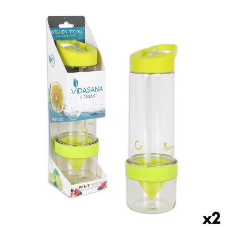 Bouteille Kitchen Tropic Jaune Mélangeur 7,5 x 24,5 cm (2 Unités) de Kitchen Tropic, Gourdes - Réf : S2226494, Prix : 7,36 €,...