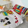 Duvet cover set HappyFriday Mr Fox Bat Multicolour Single 2 Pieces by HappyFriday, Quilts and quilt covers - Ref: D1609719, P...