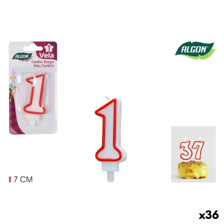 Ensemble de Bougies Algon Rouge (36 Unités) de Algon, Jeux - Réf : S2229278, Prix : 9,06 €, Remise : %