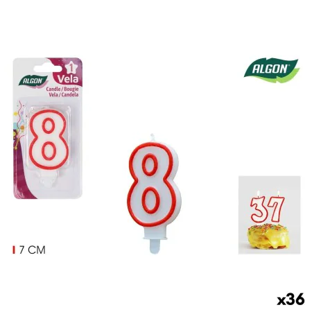 Set di Candele Algon Rosso (36 Unità) di Algon, Giochi - Rif: S2229285, Prezzo: 7,67 €, Sconto: %