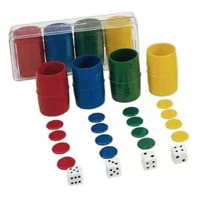 Würfelbecher mit Parchís-Jetons Cayro von Cayro, Spiele mit Spielsteinen - Ref: S2400956, Preis: 3,61 €, Rabatt: %