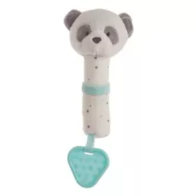 Teether for Babies Panda bear Aquamarine 20cm by BigBuy Fun, Pacifiers and teethers - Ref: S2427079, Price: 7,49 €, Discount: %