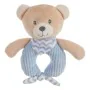 Rattle Cuddly Toy Blue Bear Velvet by BigBuy Fun, Rattles and plush hoops - Ref: S2427100, Price: 6,74 €, Discount: %