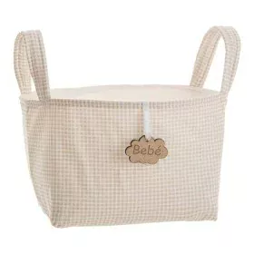 Basket Vichy Brown With handles 17 x 13,5 x 20 cm by BigBuy Kids, Storage - Ref: S2431836, Price: 6,69 €, Discount: %