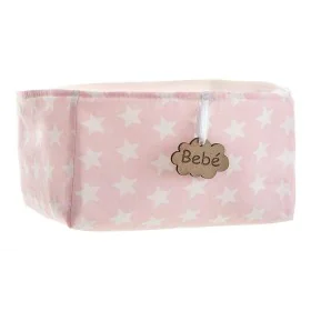 Cabaz Cor de Rosa Estrelas 18 x 14 x 10,5 cm de BigBuy Kids, Armazenamento - Ref: S2431842, Preço: 7,02 €, Desconto: %