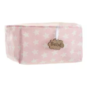 Cabaz Cor de Rosa Estrelas 18 x 14 x 10,5 cm de BigBuy Kids, Armazenamento - Ref: S2431842, Preço: 7,02 €, Desconto: %