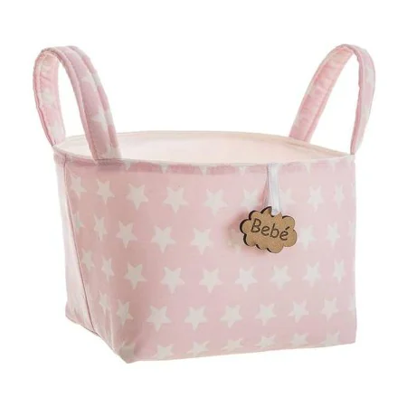 Basket Pink Stars With handles 17 x 13,5 x 20 cm by BigBuy Kids, Storage - Ref: S2431843, Price: 6,03 €, Discount: %