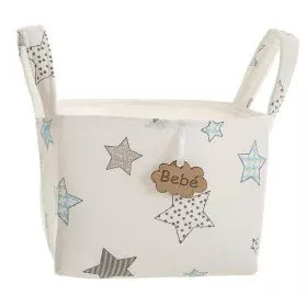 Cabaz Estampado Estrelas Com pegas 17 x 13,5 x 20 cm de BigBuy Kids, Armazenamento - Ref: S2431848, Preço: 6,03 €, Desconto: %