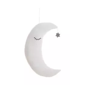 Almofada Lua Branco 38 x 30 cm de BigBuy Kids, Almofadas de peluche - Ref: S2431849, Preço: 6,45 €, Desconto: %