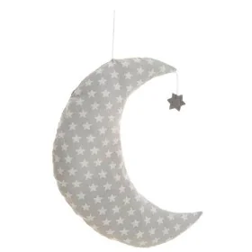 Coussin Lune Gris 38 x 30 cm de BigBuy Kids, Coussins en peluche - Réf : S2431850, Prix : 6,45 €, Remise : %