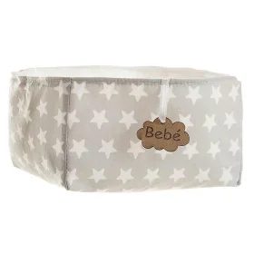 Panier Gris Etoiles 18 x 14 x 10,5 cm de BigBuy Kids, Stockage - Réf : S2431854, Prix : 7,02 €, Remise : %