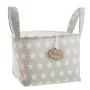 Cesta Gris Estrellas Con asas 17 x 13,5 x 20 cm de BigBuy Kids, Almacenamiento - Ref: S2431855, Precio: 6,69 €, Descuento: %