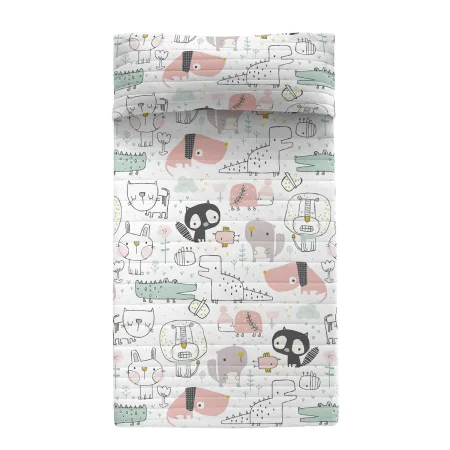 Trapunta HappyFriday Moshi Moshi Multicolore 200 x 260 cm animali di HappyFriday, Trapunte e copriletti - Rif: D1609758, Prez...