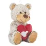 Fluffy toy Beige Bear Heart 18 cm by BigBuy Fun, Animals and figures - Ref: S2435281, Price: 6,18 €, Discount: %