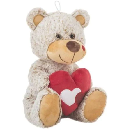 Peluche Beige Oso Corazón 18 cm de BigBuy Fun, Animales y figuras - Ref: S2435281, Precio: 5,20 €, Descuento: %