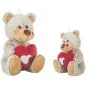 Fluffy toy Beige Bear Heart 18 cm by BigBuy Fun, Animals and figures - Ref: S2435281, Price: 6,18 €, Discount: %