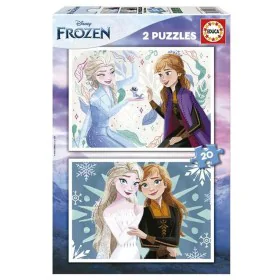 2-Puzzle Set Frozen 20 Pieces by Frozen, Jigsaws - Ref: S2436183, Price: 8,99 €, Discount: %