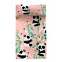 Bedspread (quilt) HappyFriday Moshi Moshi Pink 200 x 260 cm Panda bear by HappyFriday, Patchwork Quilts & Coverlets - Ref: D1...