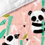 Bedspread (quilt) HappyFriday Moshi Moshi Pink 200 x 260 cm Panda bear by HappyFriday, Patchwork Quilts & Coverlets - Ref: D1...